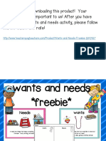 WantsandNeedsFreebie 1