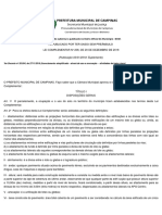 Parcelamento e Uso Do Solo - Lei Complementar Nº 208, 20 12 2018 PDF