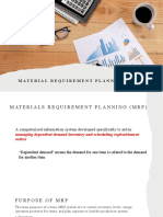 Material Requirement Planning