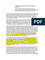 Las Reformas Del Estado y La Administración Pública en América Latina y Los Intentos de Aplicación Del New Public Management