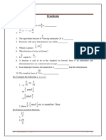 Fractions Worksheet