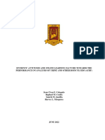 Students' Attitudes and Online Learning Factors Towards The Performance On Analysis of Urine and Other Body Fluids (Aubf)