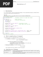 01 Introduction To C 01