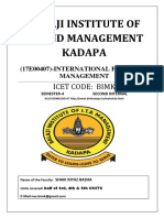 17E00407 International Financial Management - 2.5 Units-II-MID-MATERIAL