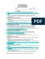 Evaluación Sobre Tórax