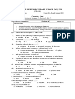 9th Class Annual Chemistry Paper Group B New PDF