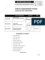 SOP For Chemical Managerment System