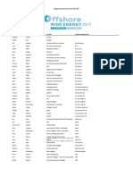 OWE2017 Delegate List