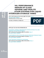 Thermal Performance Comparison of Glass Microsphere and Perlite Insulation Systems For Liquid Hydrogen Storage Tanks