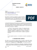 Concepto Derecho de Petición CNPC Cierre de Establecimientos