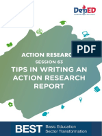 6.3 Tips in Writing Action Research