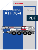 TADANO FAUN Loadchart - Abbaques Grue Mobile ATF70-4