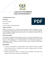 Civil Engineering Lecturer Job PDF