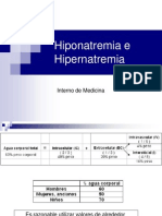 Hiponatremia e Hipernatremia