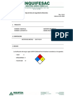 Acetato de Metilo - Hoja de Seguridad PDF