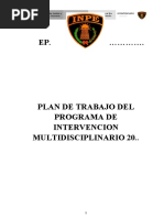 Plan de Trabajo Pim - Tarapoto