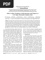 Sciencedirect: Effect of Heat Treatment On Microstructure and Property of Cr13 Super Martensitic Stainless Steel