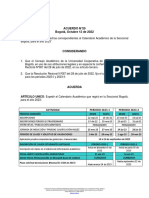 Acuerdo Calendario Academico 2023