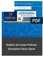 Roteiro de Aulas Práticas - Disciplina Física Geral