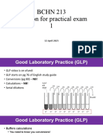 BCHN 213 Practical Exam 1 Preprations