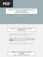 Aspectos Generales Del Sistema de Seguridad Social Integral