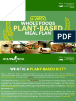 4 Week Whole Foods Plant Based Meal Plan PDF