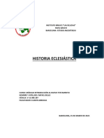 Trabajo 1 Historia Eclesiastica