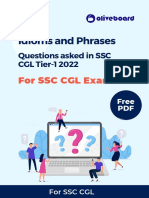 Idioms For SSC CGL PDF