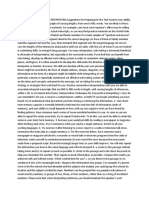 EXERCISES FOR CONSECUTIVE INTERPRETING Suggestions For Preparing For The Test Practice Your Ability To Repeat Sentences and Paragraphs of Varying Lengths