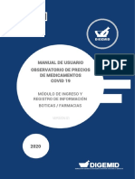 Manual de Observatorio de Precios 2023l Boticas Farmacias