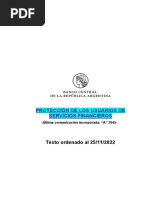 Bcra - Defensa Usuarioas Ante Financieras