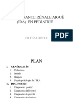 INSUFFISANCE RÉNALE AIGUЁ (IRA) EN PÉDIATRIE