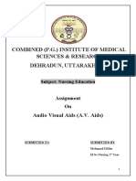 Assignment AV-Aids-File-Msc-Nursing-1st-year - MD - Final