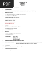 Lesson Plan in English 5 Quarter 4 Week 1