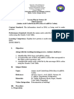 Lesson Plan in DNA and RNa