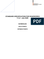 Standard Specification For Roadworks Hold Witness Points July 2020