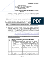 Redressal of Grievances Filed by Government Servant On Service PDF