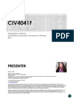 CIV4041F Presentation Eng Economics and Project Appraisal - 2022 PDF