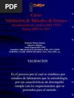 Curso VALIDACION DE METODOS DE ENSAYO