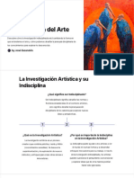 Investigacion Indisciplinada Del Arte