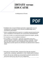 EREDITATE Versus EDUCATIE 2