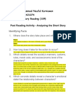 Literary Reading - Muhammad Naufal Kurniawan - 2201421074 - Post Reading Activity - Analysing The Sort Story