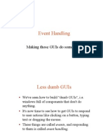 Event Handling: Making Those Guis Do Something!