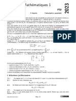 Mathématiques 1: 4 Heures Calculatrice Autorisée