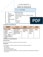 Sesion de Aprendizaje de Tutoria