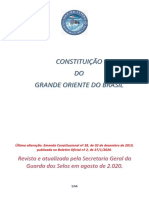 Gob-Pc - Constituição Do Grande Oriente Do Brasil