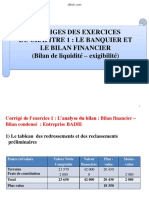 Corriges Des Exercices Du Chapitre 1 Le Bilan Financier