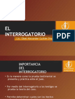 EL Interrogatorio: Lic. Obet Alexander Guillén Díaz