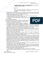 Esquema y Anotaciones de "Los Grandes Sistemas Jurídicos Contemporáneos", René David.