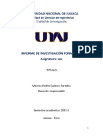 Esquema de Informe FCI - 2023-1